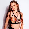 Tie-Dye Mesh Longline Bralette