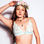 Blue Lace Sheer Unpadded Bralette